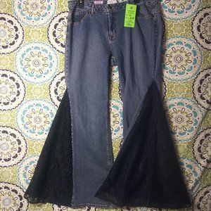 1920 Jeaniemade Size 12 Canyon River Blues Bell-Bottoms